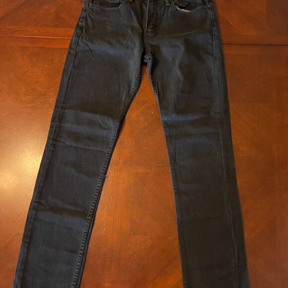 Levis Mens Black Slim Fit 511 Jeans W31 L32 Denim - Picture 8 of 9